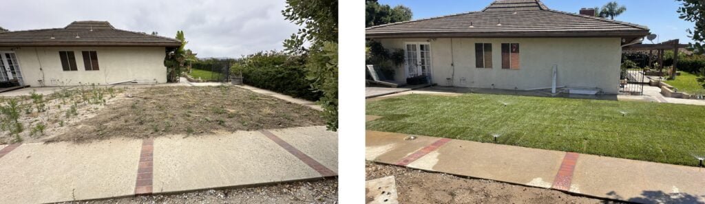 installing grass